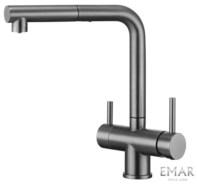 Фото товара: Emar ECB-7017 PVD dark, смеситель, черный
