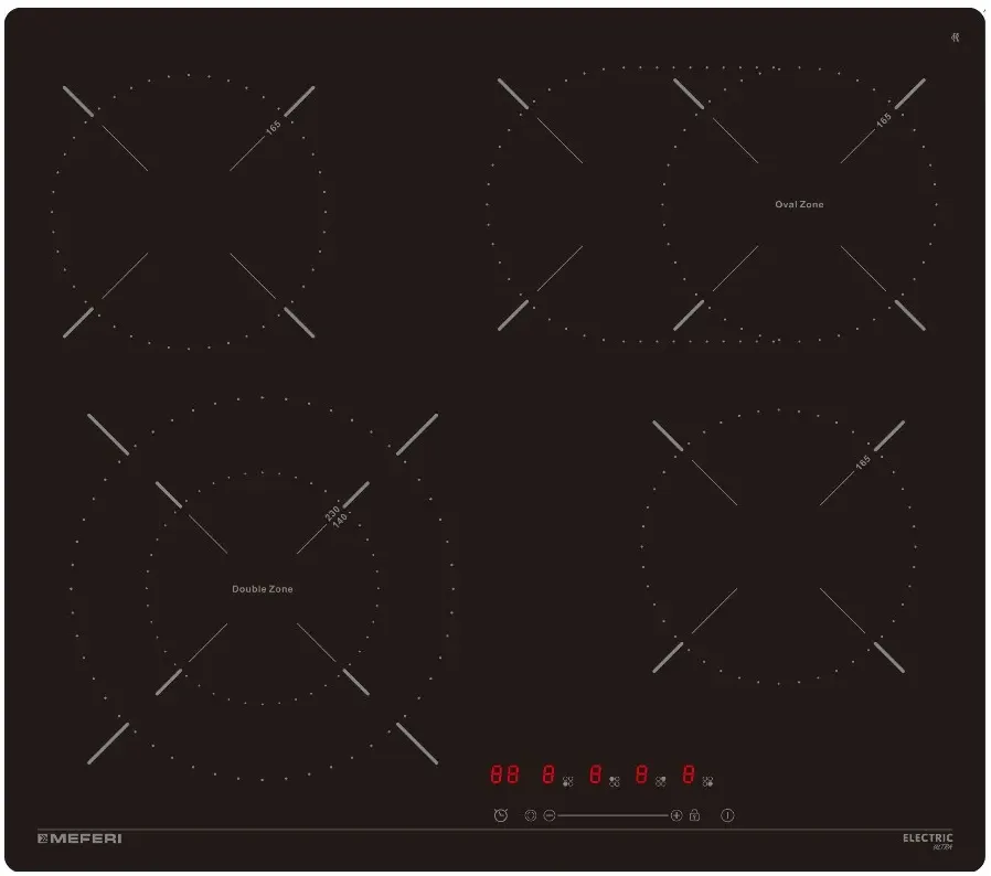 Фото товара: MEFERI MEH604BK ULTRA стеклокерамическая поверхность