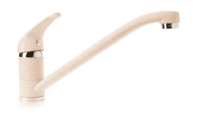 Детальное фото товара: GranFest 1023, смеситель, мрамор, бежевый