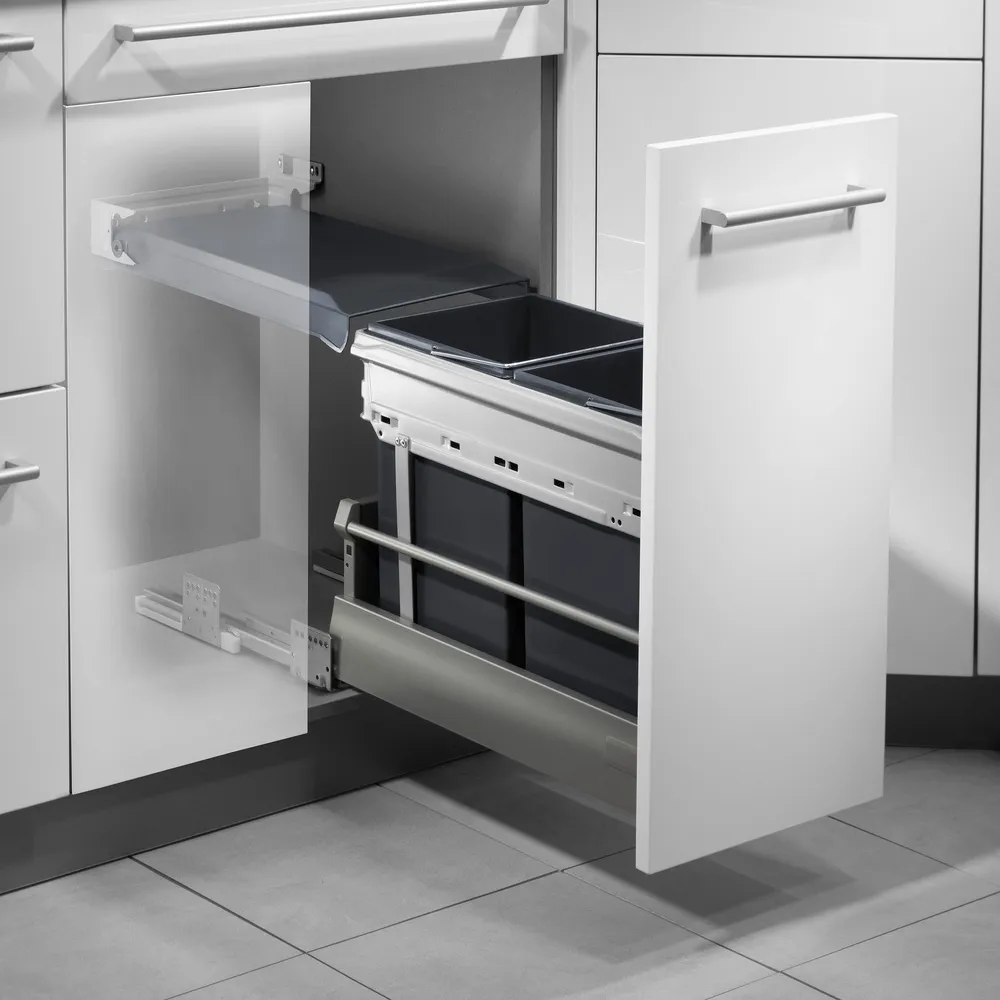 Фото товара: Hailo Tandem система сортировки мусора 2 ведра по 15 л