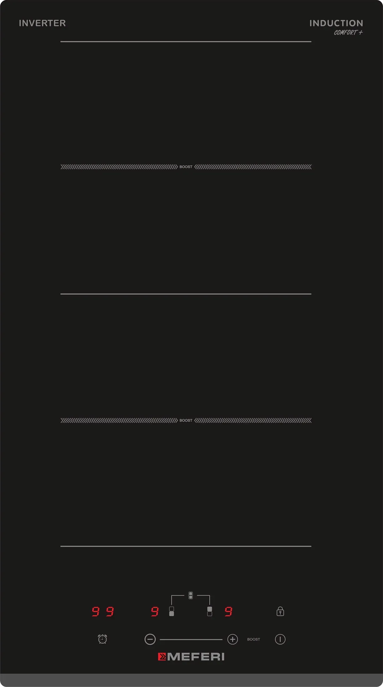 Фото товара: MEFERI MIH302BK COMFORT PLUS индукционная поверхность