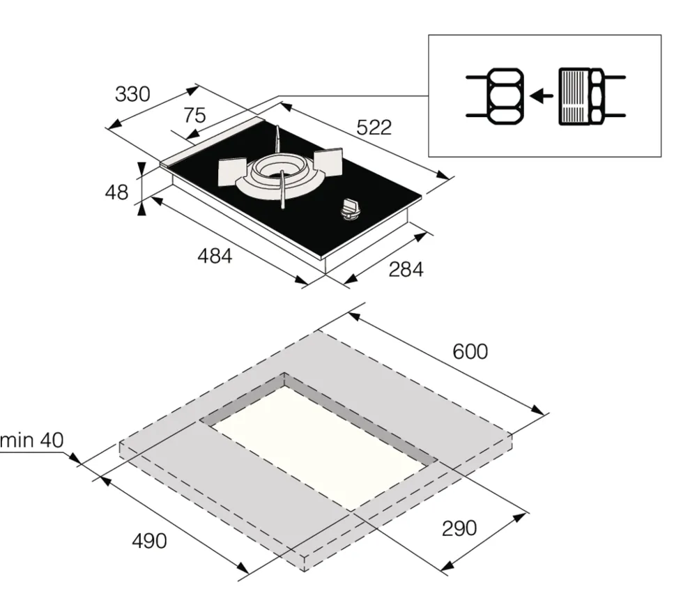Схема встраивания