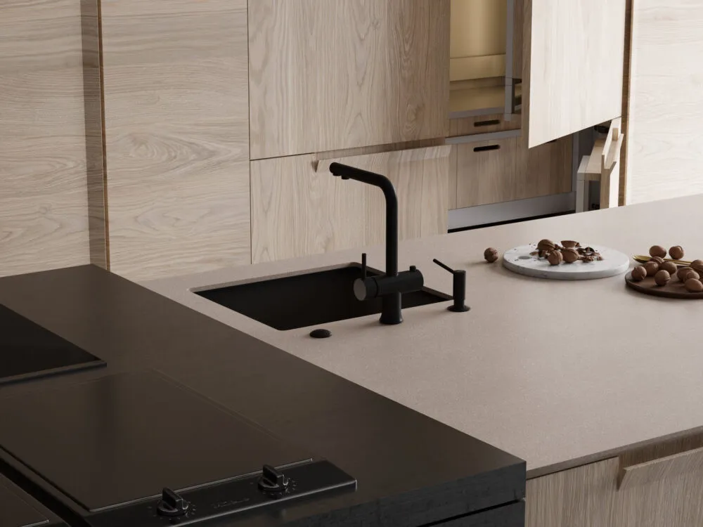 Детальное фото товара: Omoikiri Taki 49-U/IF-GB, мойка, нержавеющая сталь/графит