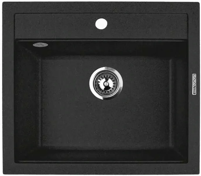 Фото товара: LAVA Q.2 BASALT, мойка, гранит, черный