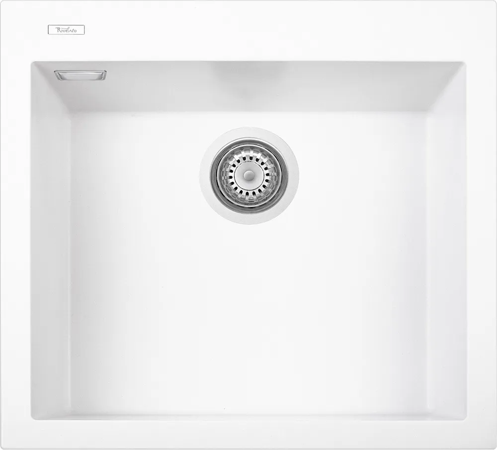 Детальное фото товара: Rivelato ZENO ZN-5650 bianco latte, мойка, керамика, белый