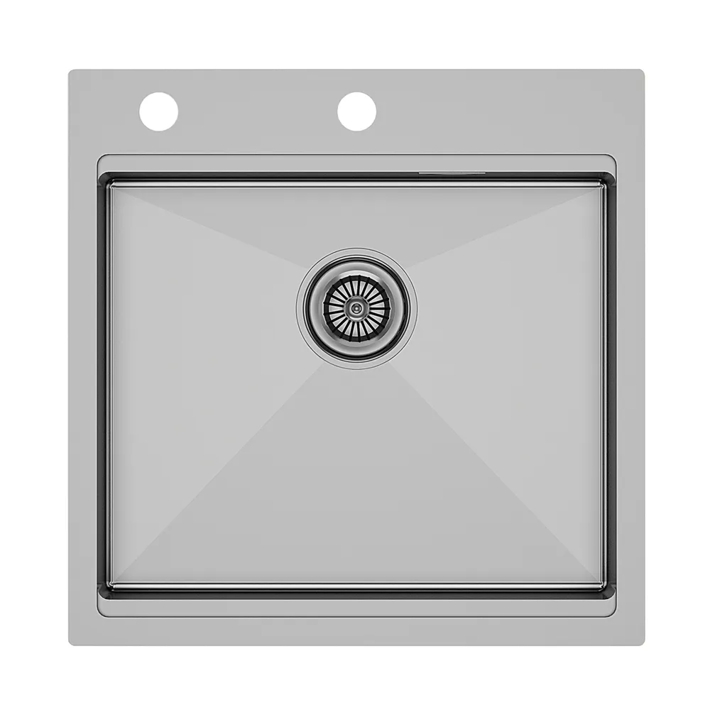 Фото товара: Paulmark KRONER-PRO 51, мойка, нержавеющая брашированная сталь