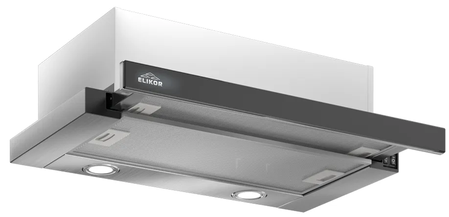 Фото товара: Elikor Интегра GLASS 60Н-400-В2Д нерж/стекло черное R