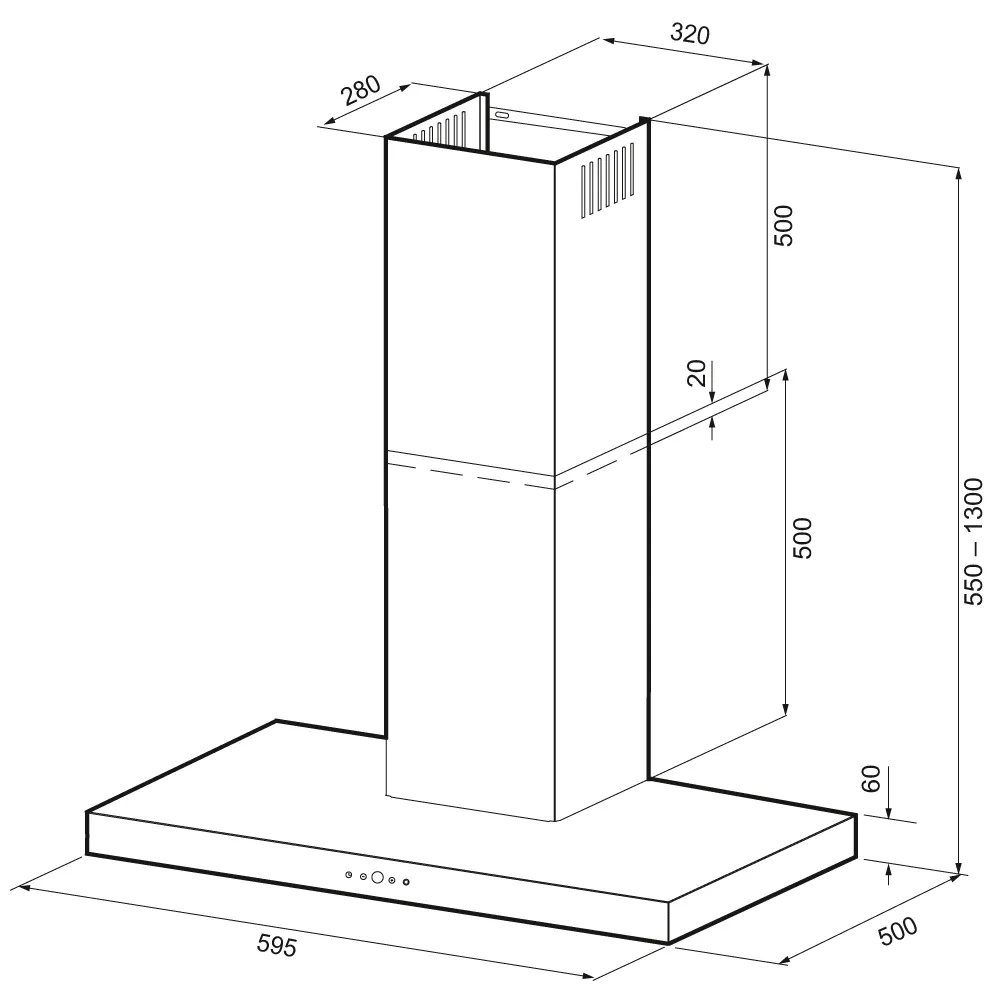 Детальное фото товара: Krona FRANZISKA 600 INOX S