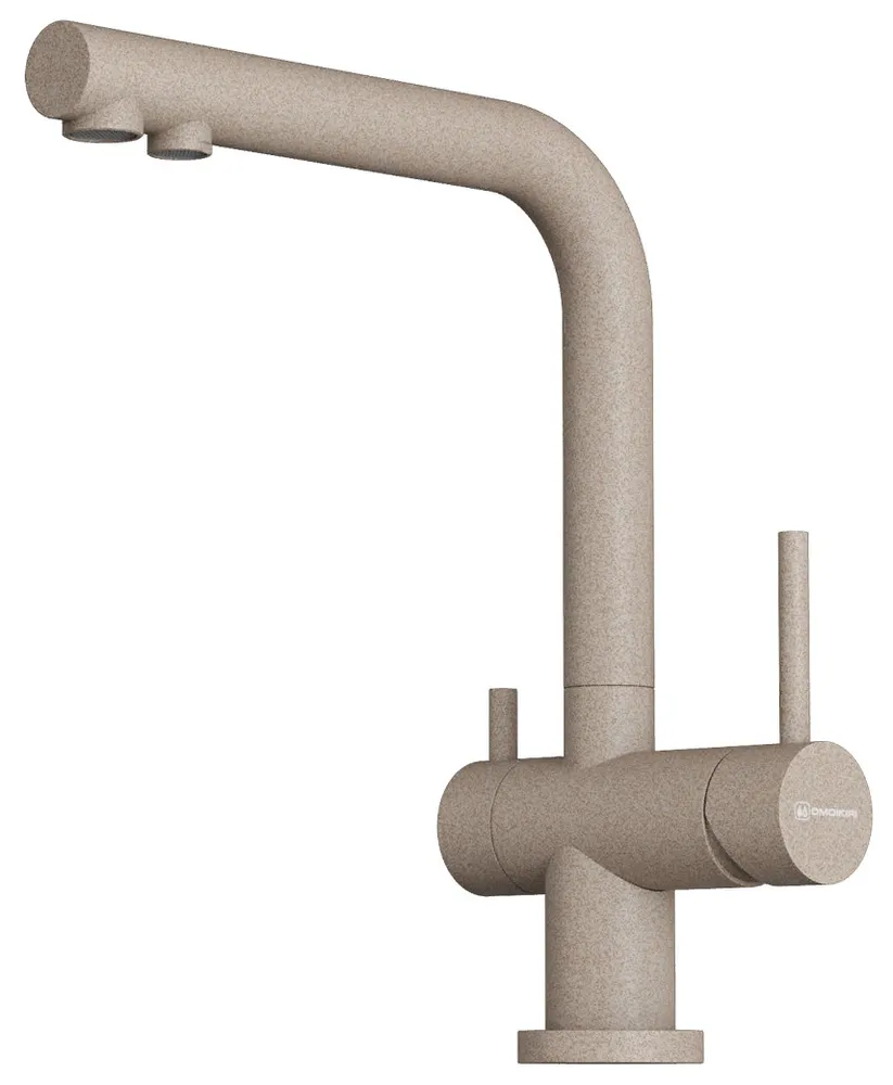 Фото товара: Omoikiri Nagano-P-SA, смеситель, гранит, бежевый