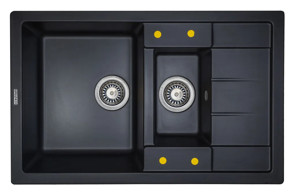 Фото товара: Ecoshtein RECHTECK 781.5, мойка, гранит, черный