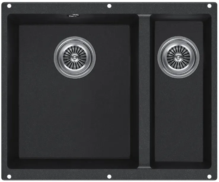 Фото товара: KUCHENSTERN UNDER 60-2, мойка, гранит, антрацит
