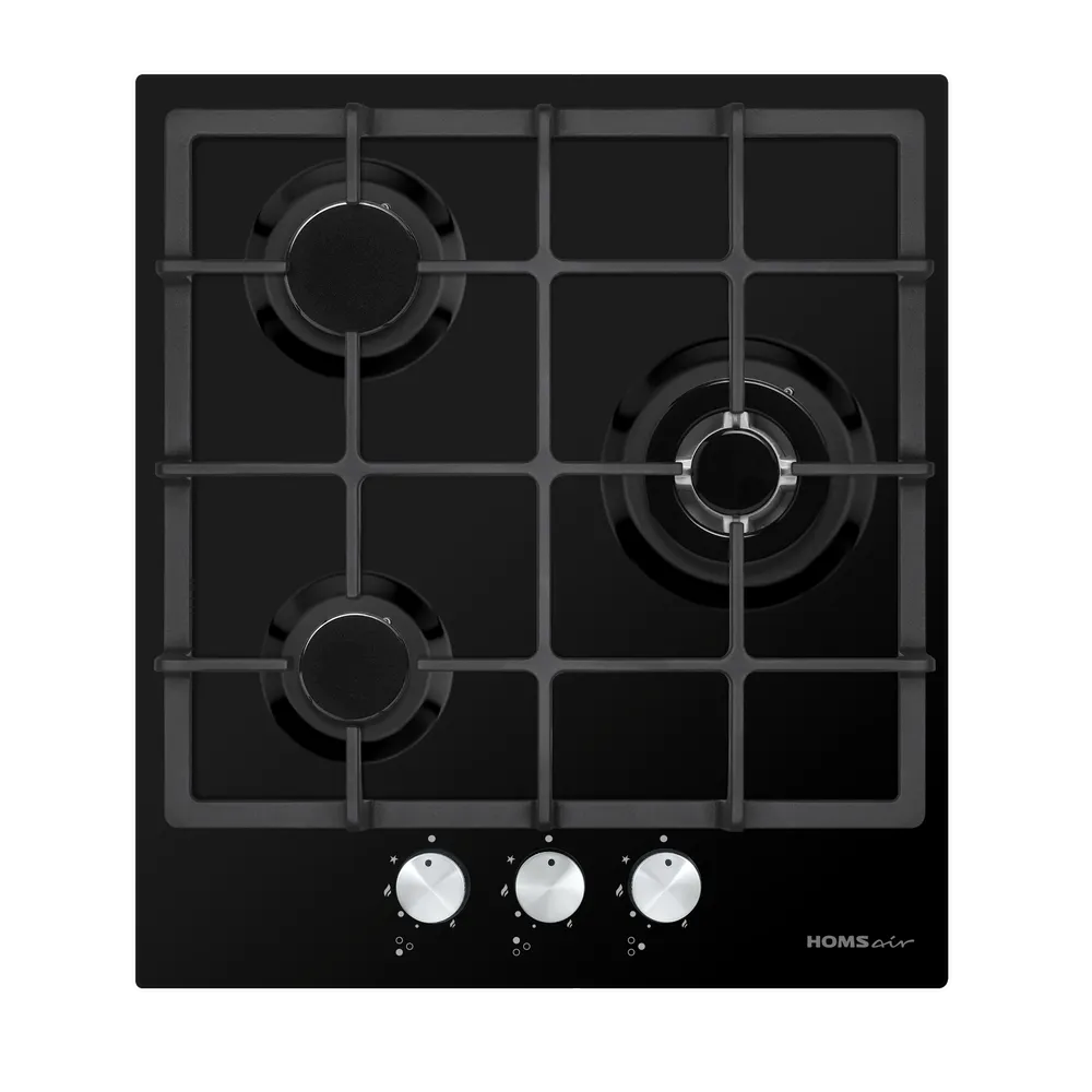 Фото товара: HOMSair HGE433TGCBK газовая поверхность