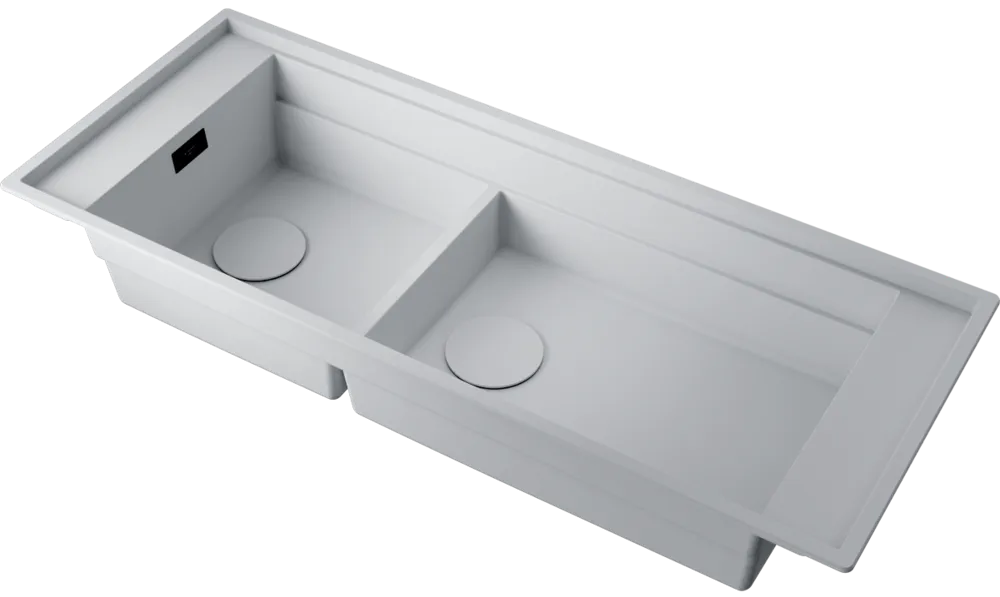 Детальное фото товара: Omoikiri Sintesi Pro 114-2-WH, мойка, керамика, белый