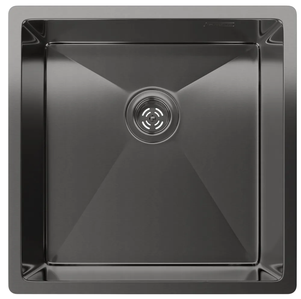 Фото товара: Rivelato RINOX 4444 UN PVD black, мойка, нержавеющая сталь, черный