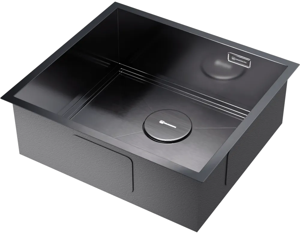 Детальное фото товара: Omoikiri Kasen 49-16 INT GM, мойка, нержавеющая сталь/вороненая сталь 