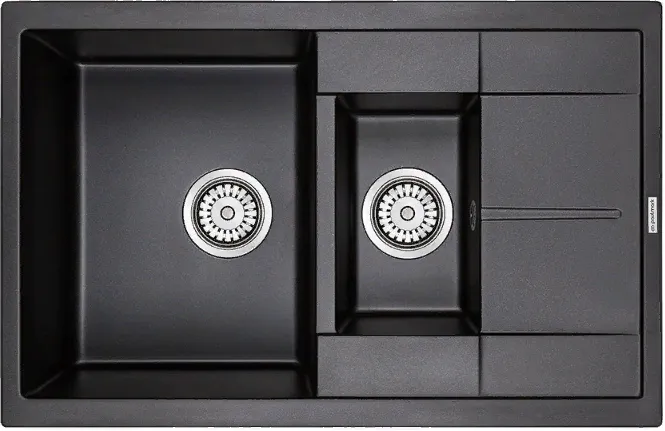 Детальное фото товара: Paulmark FLUGEN 60/1,5, мойка, гранит, черный
