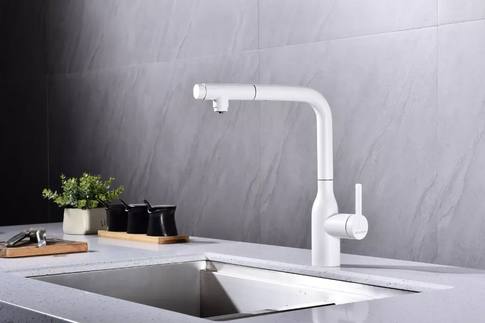 Детальное фото товара: Paulmark VIPER, смеситель, белый матовый