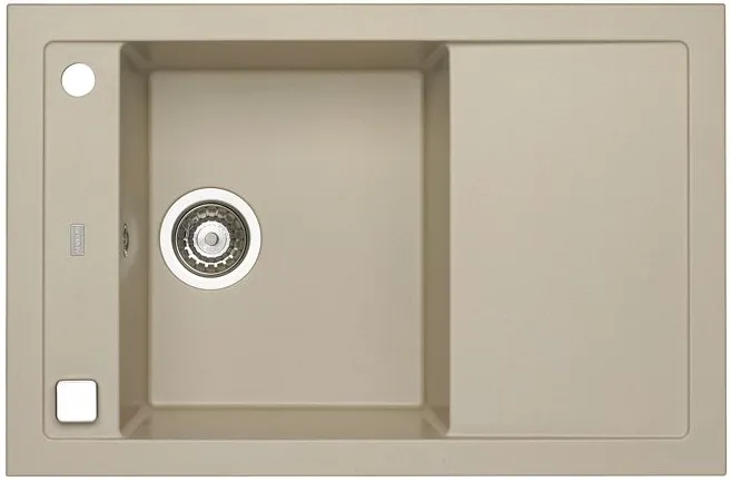 Фото товара: ALVEUS FORMIC 30 GRANITAL+ PEBBLE-G02M, мойка, гранит, светло бежевы (в комплекте с сифоном 1127749)