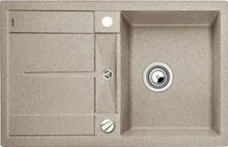 Детальное фото товара: Blanco Metra 45S, мойка, гранит, серый беж, с клапаном-автоматом