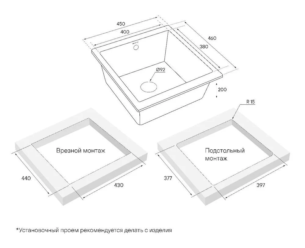 Схема встраивания