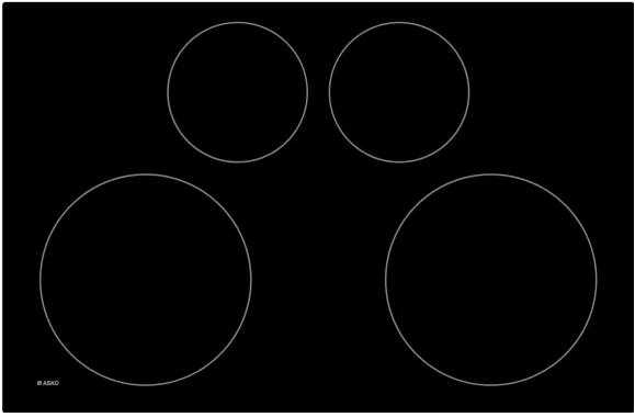 Фото товара: ASKO HI2841FBG1 индукционная поверхность
