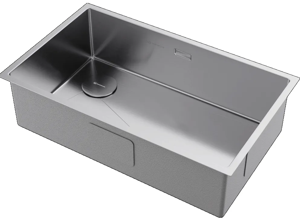 Детальное фото товара: Omoikiri Taki 74-U/IF--L Side IN, мойка, нержавеющая сталь