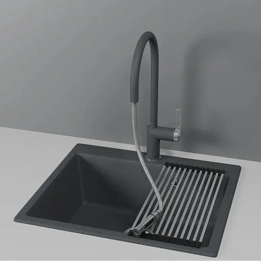 Детальное фото товара: GRANULA 8172 смеситель, гранит, графит