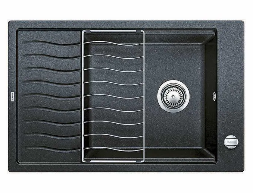 Фото товара: Blanco Elon XL 6 S-F мойка, гранит, антрацит с клапаном-автоматом