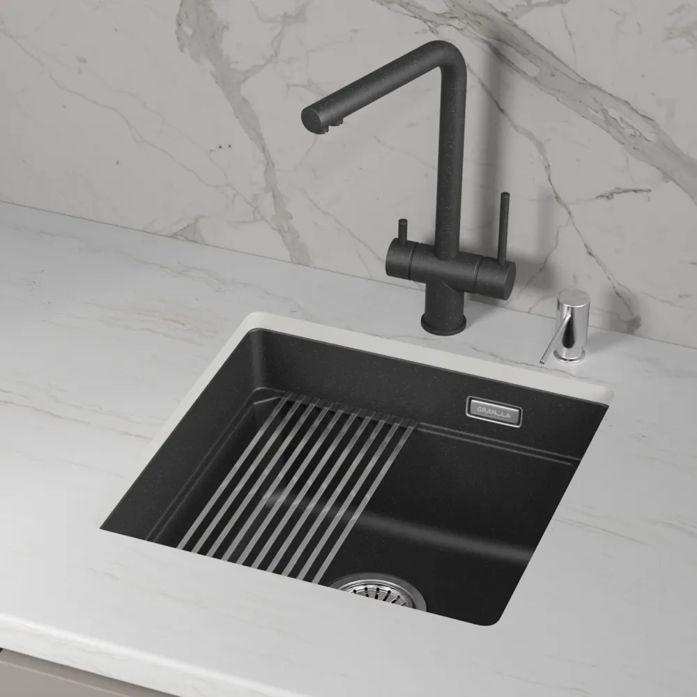 Детальное фото товара: GRANULA 4501iU мойка, гранит, черный