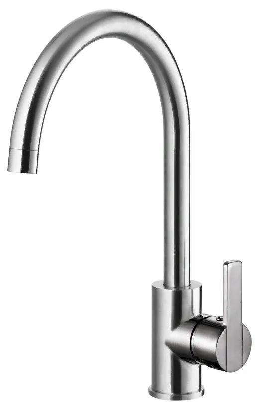 Фото товара: ALVEUS GENESIS TONIA BRS, смеситель, нержавеющая сталь брашированная