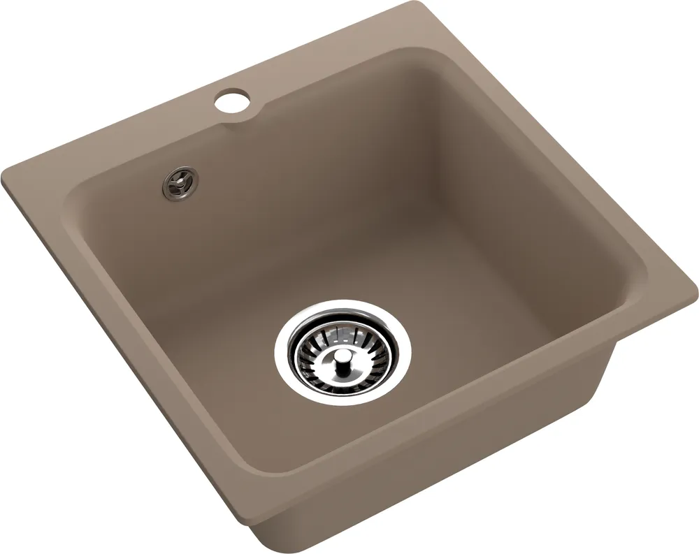 Детальное фото товара: ЭкоМ М-430, мойка, мрамор, песочный