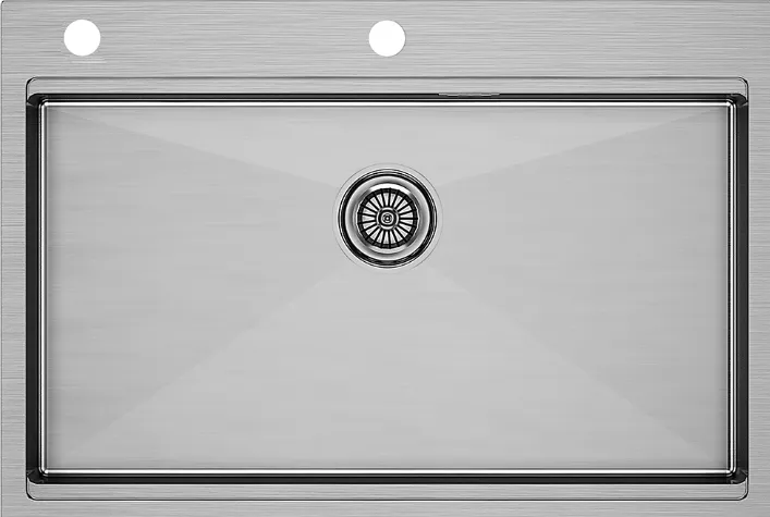Фото товара: Paulmark KRONER-PRO 75, мойка, нержавеющая сталь брашированная