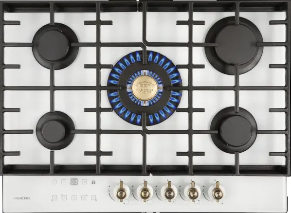 Детальное фото товара: HIBERG VM 7155 W газовая поверхность
