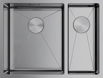 Фото товара: Omoikiri Taki 58-2-U/IF IN-L, мойка, нержавеющая сталь, чаша слева