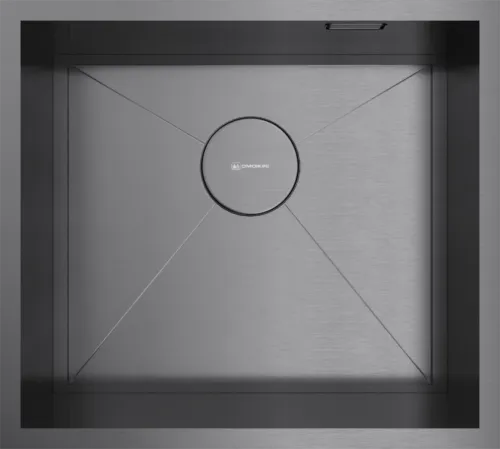 Детальное фото товара: Omoikiri Kasen 49-16 INT GM, мойка, нержавеющая сталь/вороненая сталь 