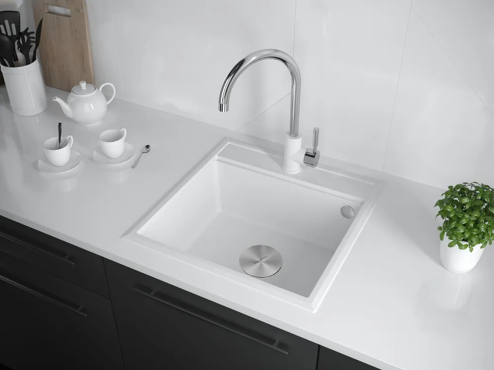 Детальное фото товара: Paulmark STEPIA 50, мойка, гранит, белый