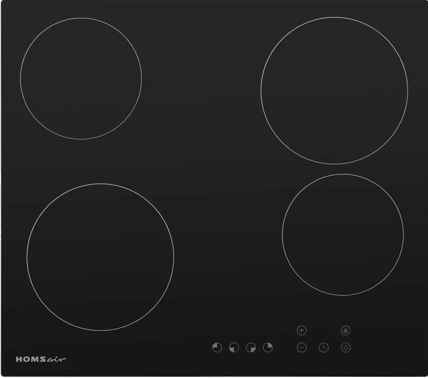 Фото товара: HOMSair HV64BK стеклокерамическая поверхность