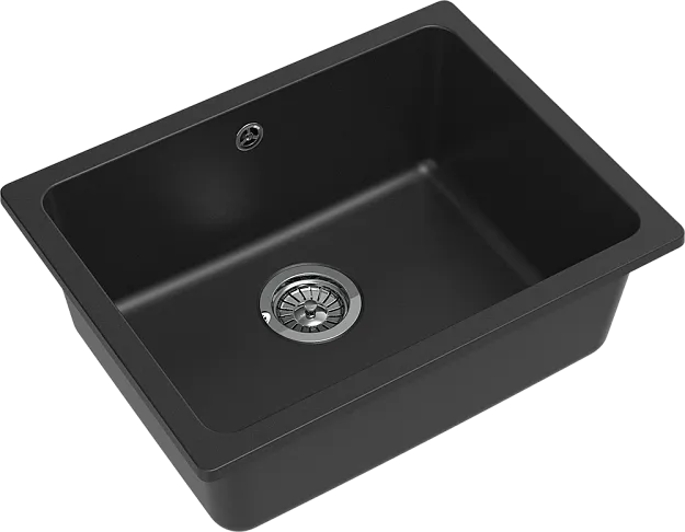 Детальное фото товара: Rivelato BERKANA BK-50 antracite, мойка, гранит, антрацит