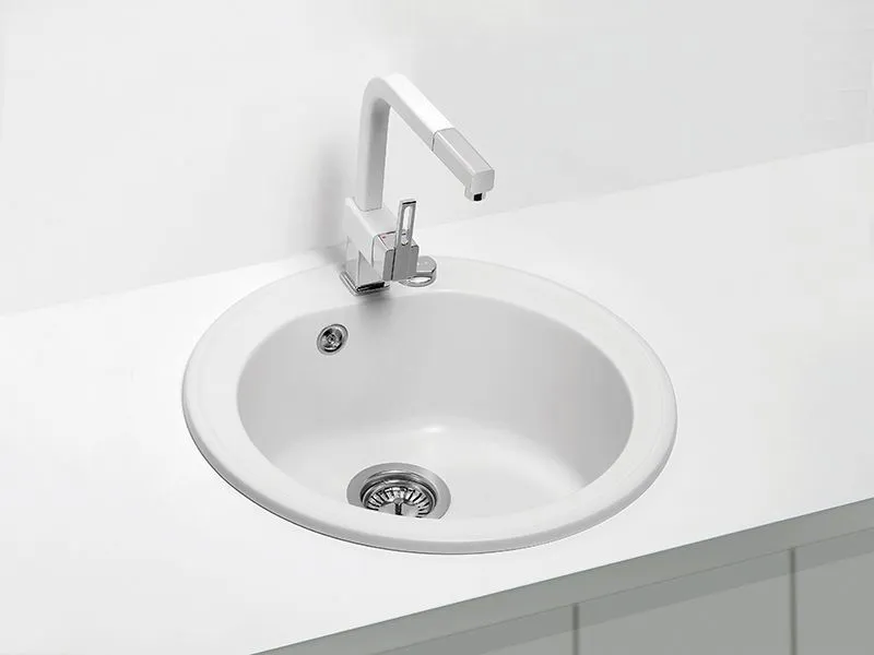 Детальное фото товара: ALVEUS NIAGARA 10 GRANITAL ARCTIC-G11, мойка, гранит, белый (с сифоном 1105296)