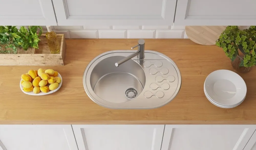 Детальное фото товара: Omoikiri Kasumigaura 65-IN, мойка, нержавеющая сталь