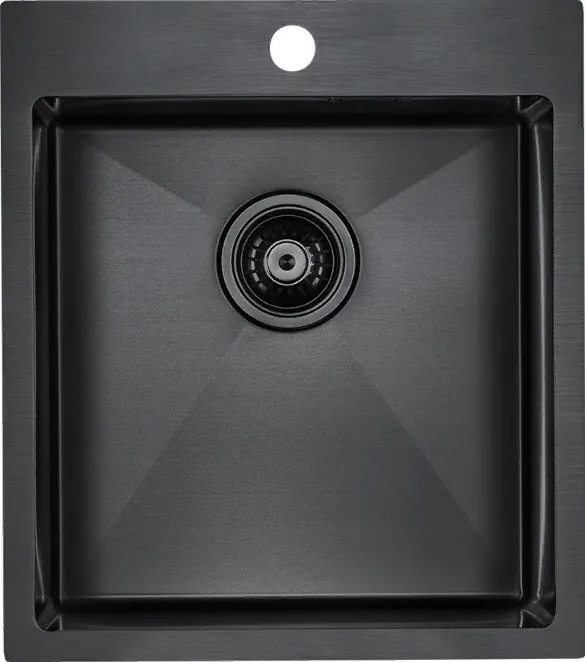 Фото товара: Paulmark VELTEN 45, мойка, нержавеющая сталь, вороненая сталь
