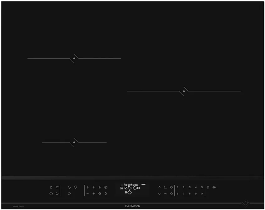 Фото товара: De Dietrich DPI4321B индукционная поверхность
