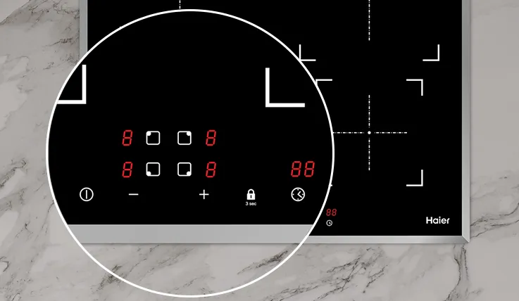 Детальное фото товара: Haier HHY-Y64NFB индукционная поверхность