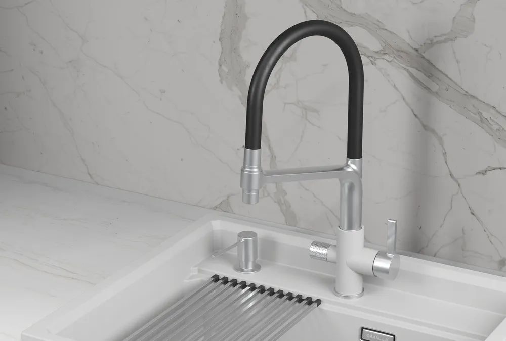 Детальное фото товара: GRANULA 5083 смеситель, нержавеющая сталь, арктик