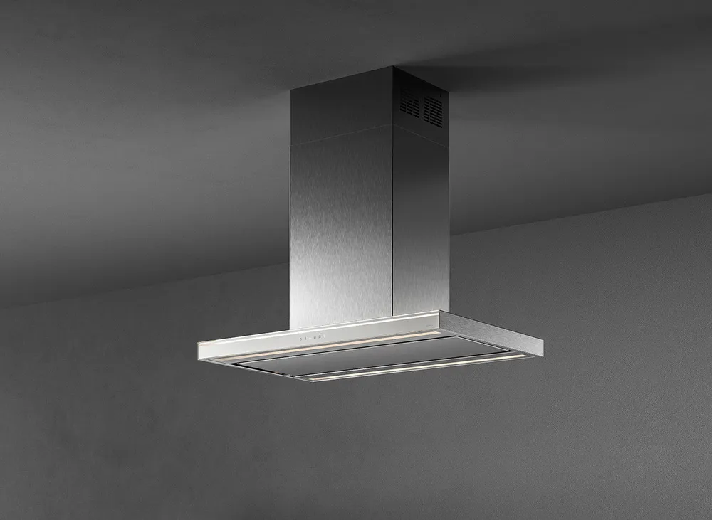 Фото товара: Falmec LUMINA NRS ISOLA GLASS STEEL 90