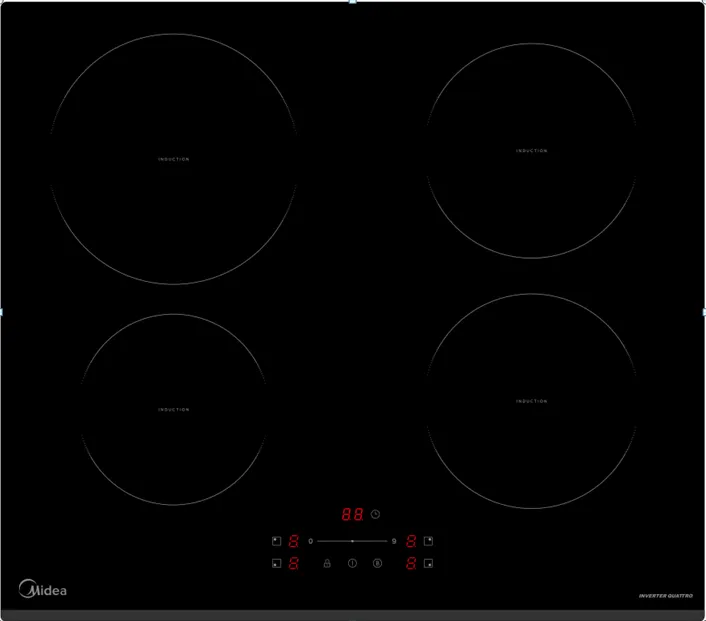 Фото товара: Midea MIH64707F индукционная поверхность