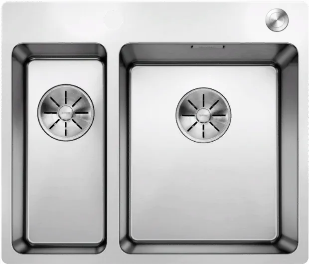 Детальное фото товара: Blanco Andano 340/180-IF-A, мойка, нерж. сталь с зеркальной полировкой, с клапаном-автоматом, правая