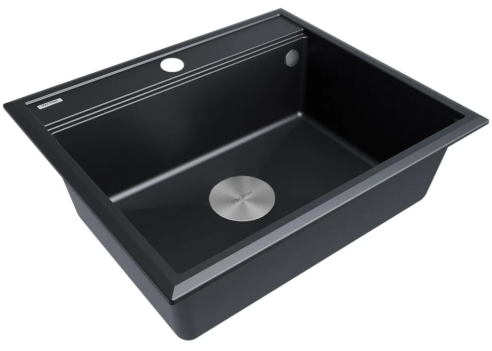 Детальное фото товара: Paulmark STEPIA-590, мойка, гранит, черный металлик
