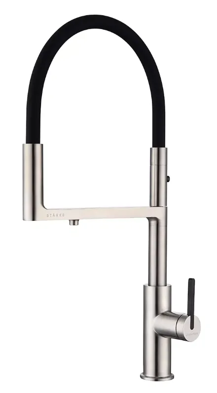 Фото товара: Paulmark TORNADO, смеситель, брашированная сталь