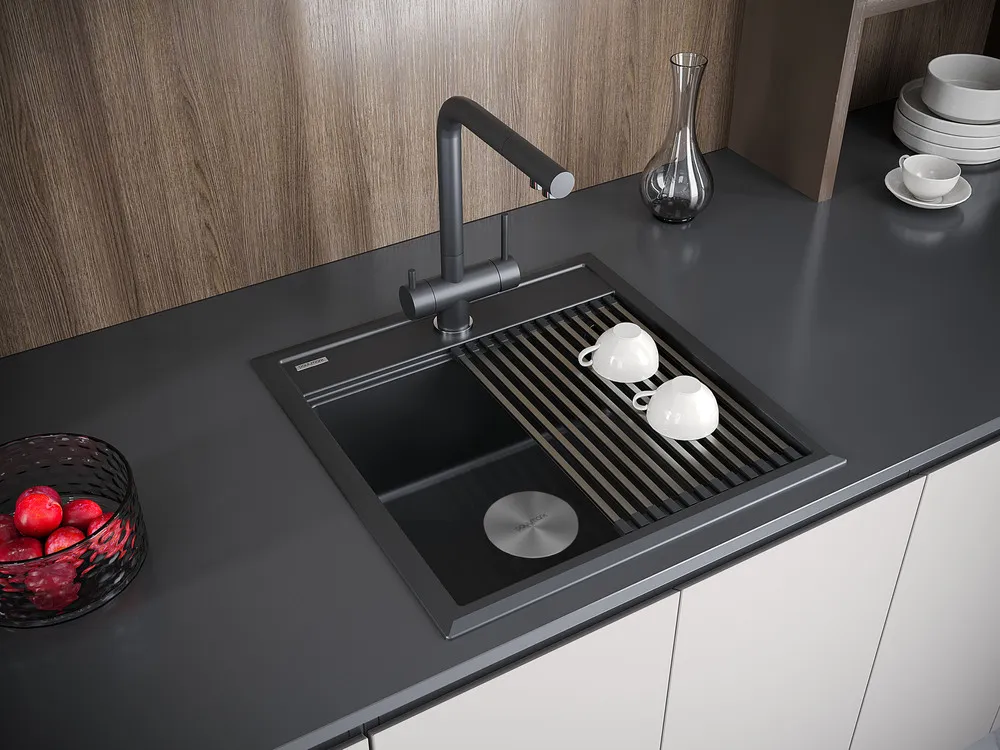 Детальное фото товара: Paulmark STEPIA 50, мойка, гранит, антрацит